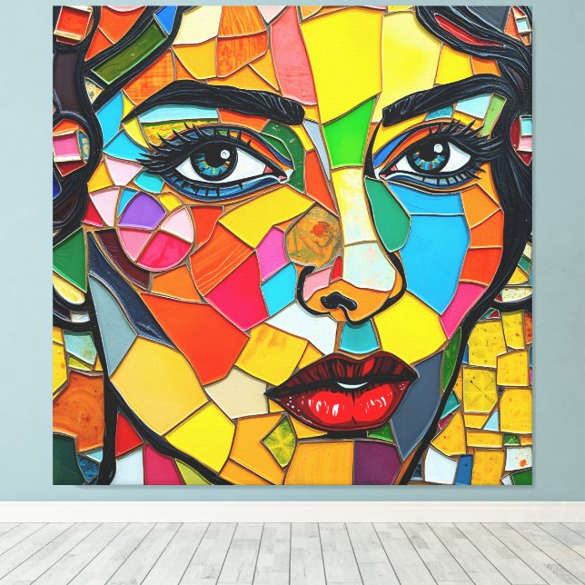 "Prismara" - Flamets delar Canvastryck (Insitu (trägolv))