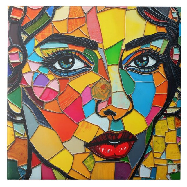 “Prismara” - Fragment av hennes låga Kakelplatta (Framsidan)