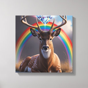 Prismatic Antlers Canvastryck