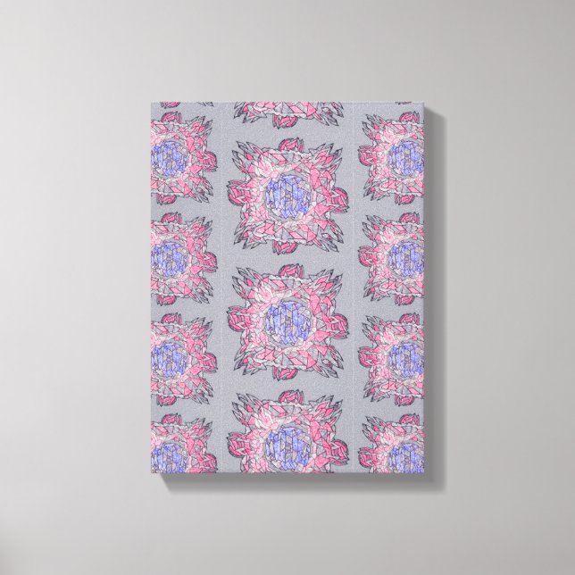 Prismatic Current: Abstract Flow Art Canvastryck (Framsida)