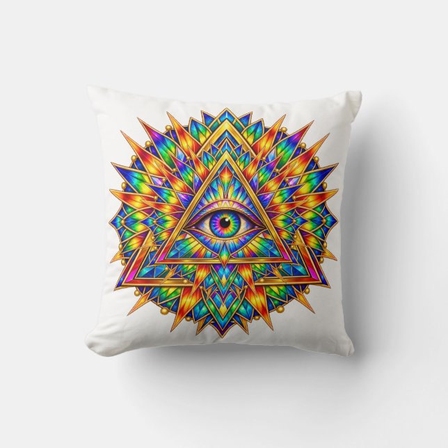 Prismatic Dawn Eye Kudde (Framsida)