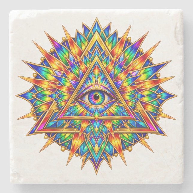 Prismatic Dawn Eye Stenunderlägg (Framsidan)