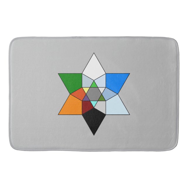 Prismatic Fractalbadmatta Badrumsmatta (Framsidan)