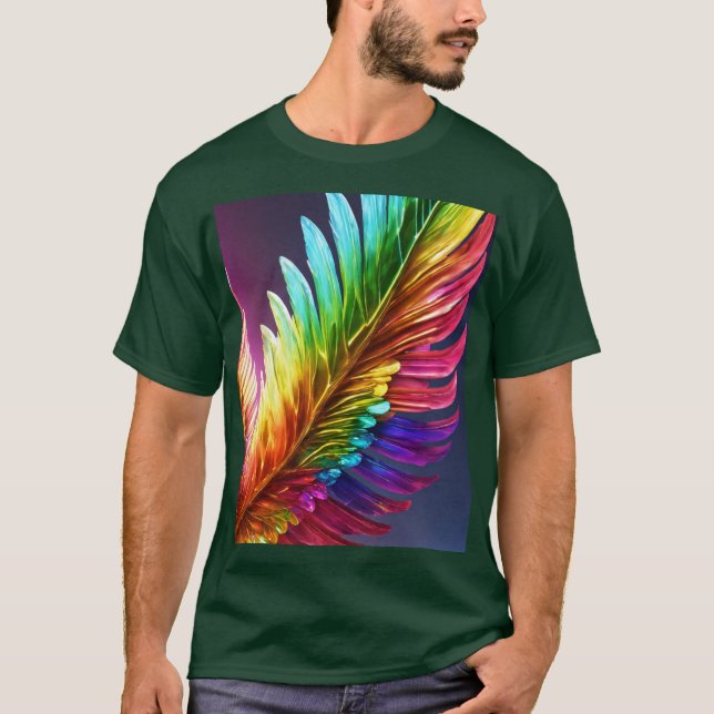 Prismatic Guardian Vingar - 3D Hyper-Realistic Rai T Shirt (Framsida)