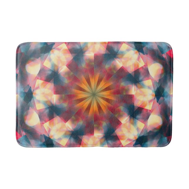 Prismatic Kaleidoscopic Psychedelic Mandala Badrumsmatta (Framsidan)