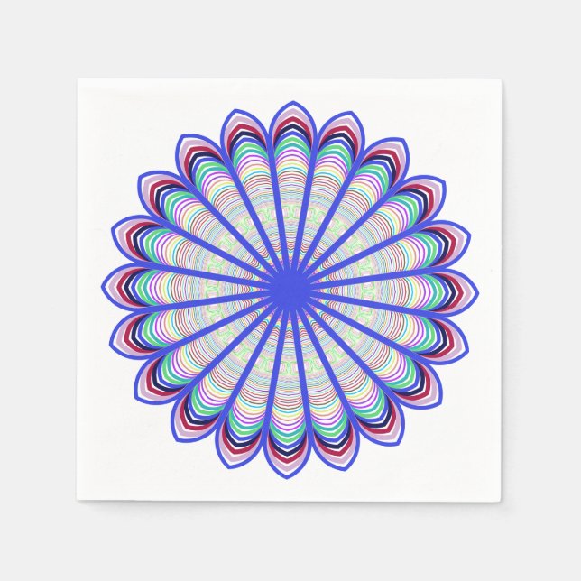Prismatic Mandala Napkins Pappersservett (Framsidan)