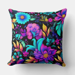 Prismatic Petalscape Botanical Kudde