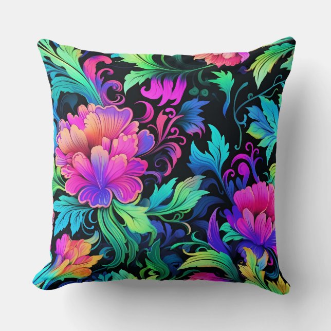 Prismatic Petalscape Botanical Kudde (Framsida)