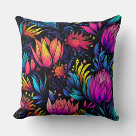 Prismatic Petalscape Botanical Kudde