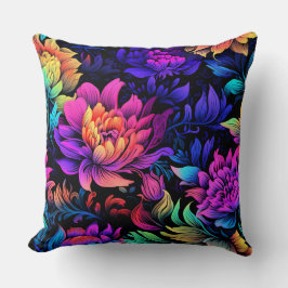 Prismatic Petalscape Botanical Kudde