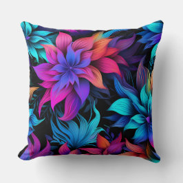 Prismatic Petalscape Botanical Kudde