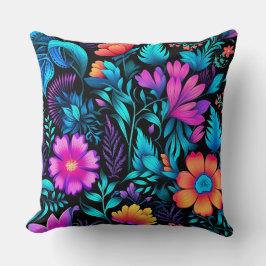 Prismatic Petalscape Botanical Kudde