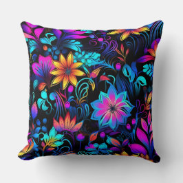 Prismatic Petalscape Botanical Kudde