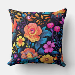 Prismatic Petalscape Botanical Kudde