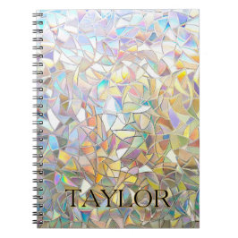 Prismatic Stained Glass Effect - Rainbow Prismatic Anteckningsbok