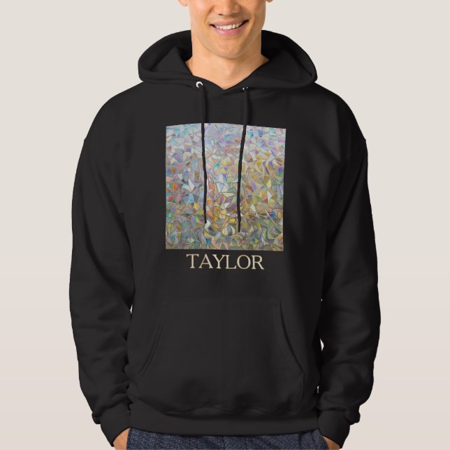 Prismatic Stained Glass Effect - Rainbow Prismatic Hoodie (Framsida)