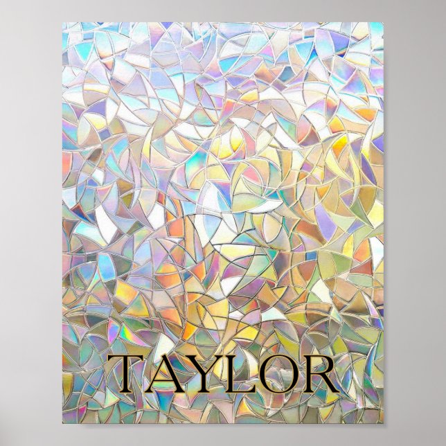 Prismatic Stained Glass Effect - Rainbow Prismatic Poster (Framsidan)