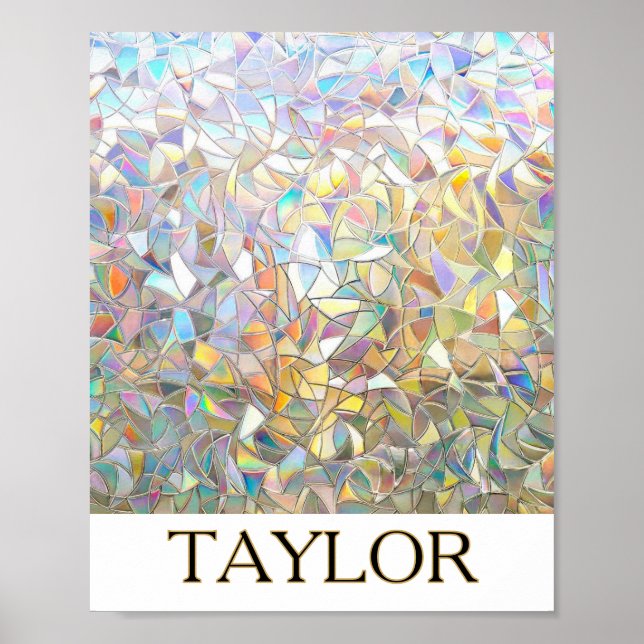 Prismatic Stained Glass Effect - Rainbow Prismatic Poster (Framsidan)