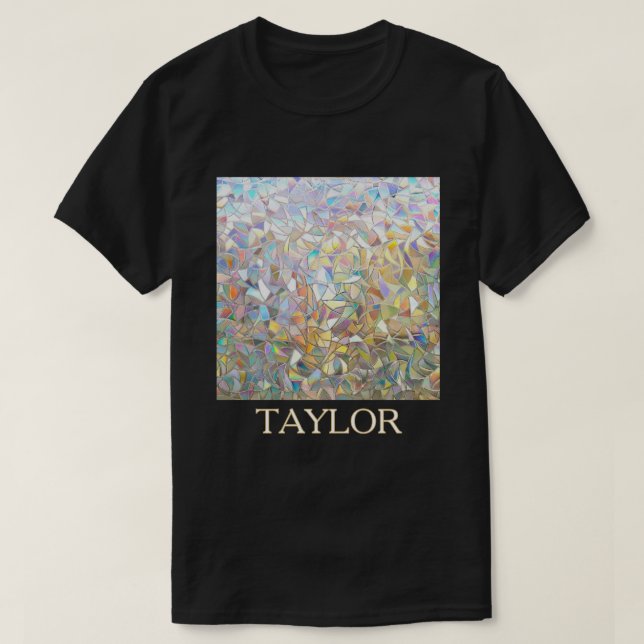 Prismatic Stained Glass Effect - Rainbow Prismatic T Shirt (Design framsida)