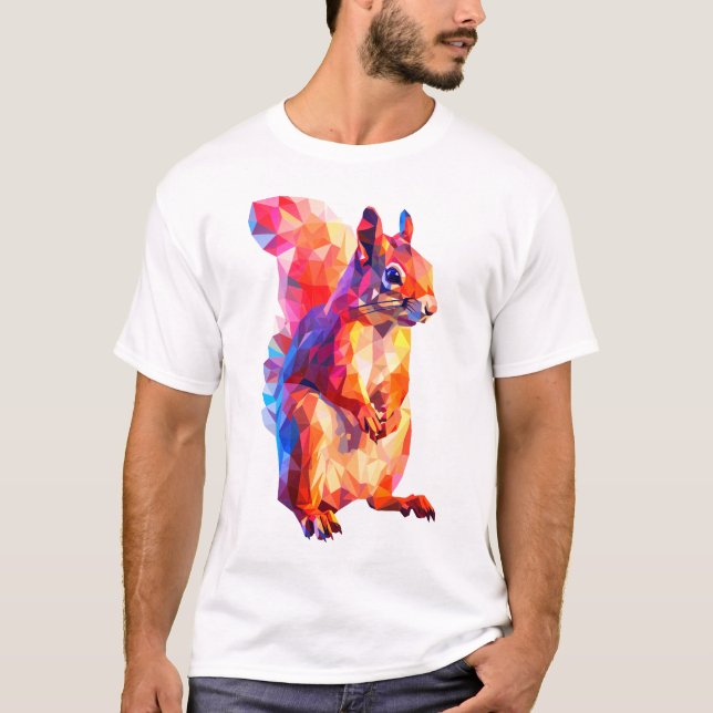 Prismatisk ekorre T-Shirt (Framsida)