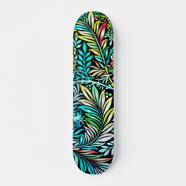 Prismatisk Fern-Grönt Mini Skateboard Bräda 18,5 Cm (Framsida)