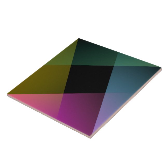 Prismatisk Geometrisk Abstrakt Kakel (Sidan)