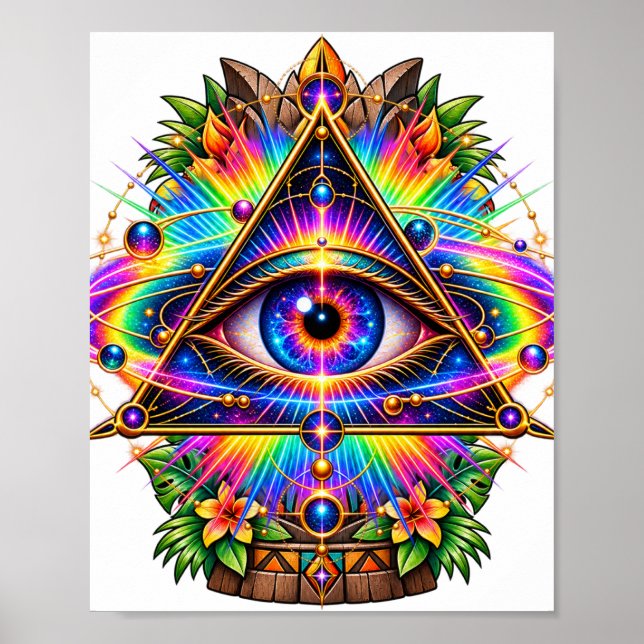 Prismatisk Orbital Ögon Affisch (Framsidan)
