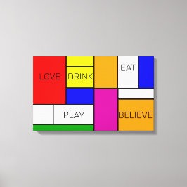 Prismatisk sammansättning 1 Neoplasticism De Stijl Canvastryck