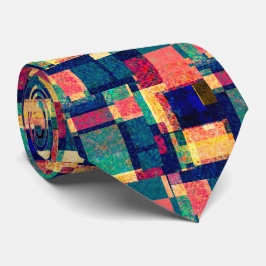 Prismatiska block – Modern abstrakt geometrisk sli Slips