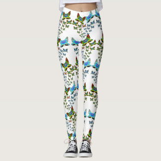 Prismatiska fjärilssvärmleggings leggings