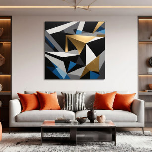 Prismatiska fragment Sammanlänkade trianglar Poster
