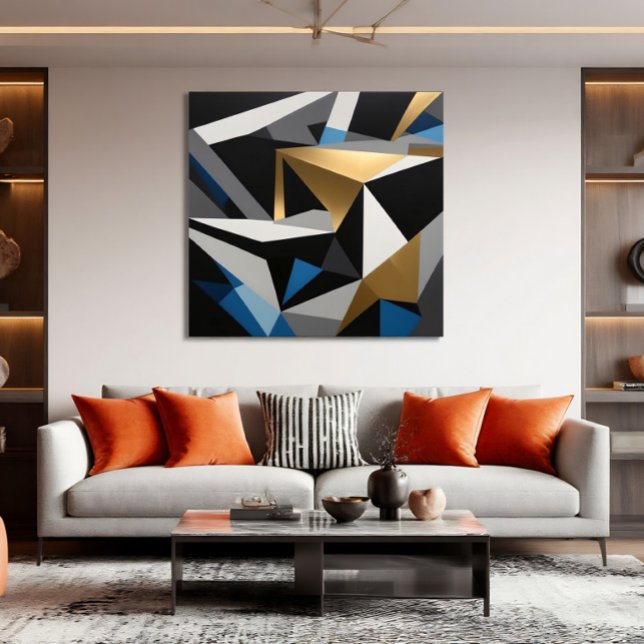 Prismatiska fragment Samverkande trianglar Poster (Skapare uppladdad)