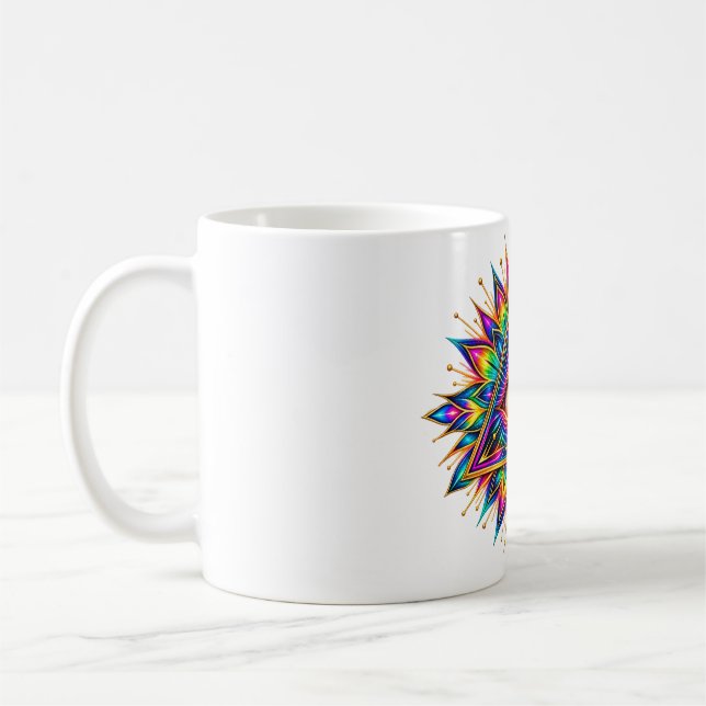 Prismatiskt solstrålings ögonkaffemugg kaffemugg (Vänster)
