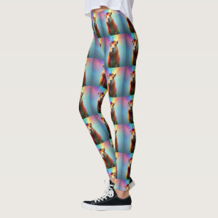 Prismhorn: Regnbåge Capybaraicorn Leggings