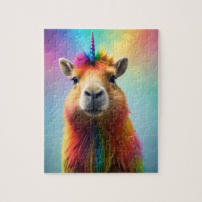 Prismhorn: The Rainbow Capybaraicorn Pussel (Vertikal)