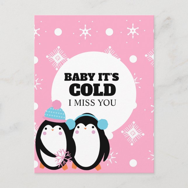 Prison Long Distance Winter Love Vykort (Framsida)