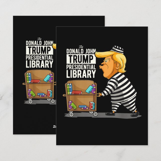 Prison Trump Presidential Library Julkort (Fram/baksida)