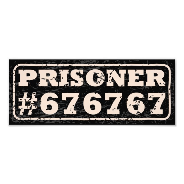 Prisoner 67 Meme Poster (Framsidan)