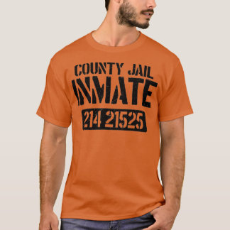 Prisoner County Jail Inmate Halloween Men Design T Shirt