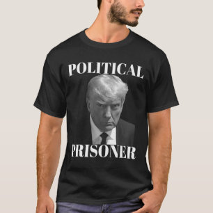 Prisoner Donald J. Trump Black &amp; White Mugshot T Shirt