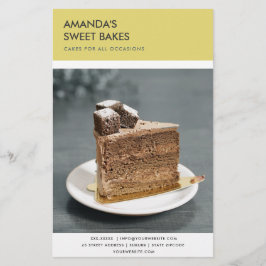 PRISSJÄNST FÖR MODERN BOLD BLACK GULT PHOTO FLYGBLAD