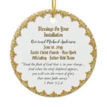 Prist för Personlig av pastor-installation av gift