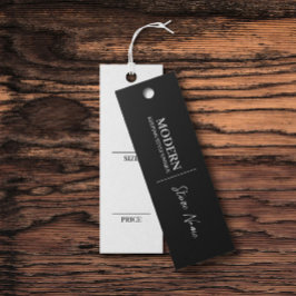 Prist kort för enkel Visning för svartbeklädnad