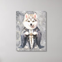 Prist Kung Siberian husky Hund