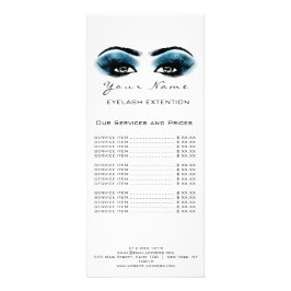 Prist liststrecktillägg Makeup Artist Blue Reklamkort