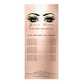 Prist listutfyllnadstillägg Makeup Arti Ro Guld Reklamkort