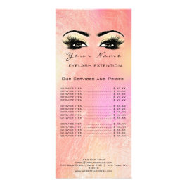 Prist listutfyllnadstillägg Makeup Ro Guld Peach Reklamkort