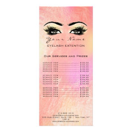 Prist listutfyllnadstillägg Makeup Ro Guld Peach Reklamkort