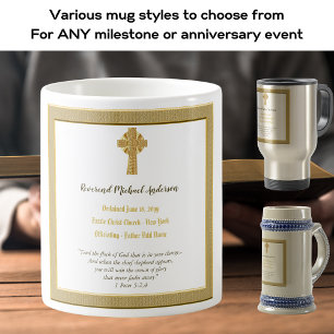 Prist pastor Deacon för minneshögtider Kaffemugg