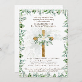 Prist Pastor Deacon Minister Pension Inbjudningsko